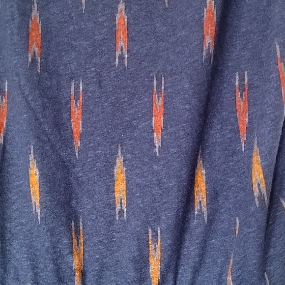 Lauren Ralph Lauren women's Tiered Ruffle Dress Pullover Navy Blue Comfy Size M - Picture 4 of 11